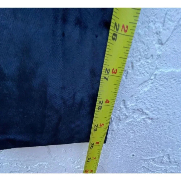 Paul Smith Womens Flat Front Velvet Trouser Pants Blue Sz M - Picture 9 of 16